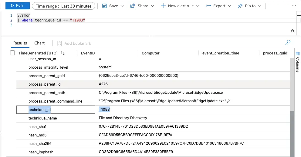 Demo of ATT&CK technique querying